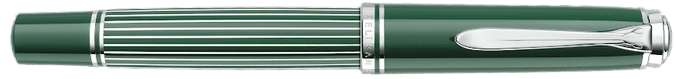 Pelikan Souverän M815 Metal Striped Green Fountain Pen 